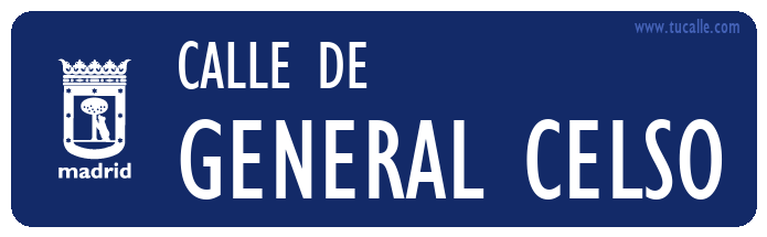 cartel_de_calle-de-General Celso_en_madrid